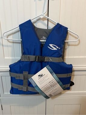 Stearns Youth Blue Life Jacket NWT Boating Water Sports Vest